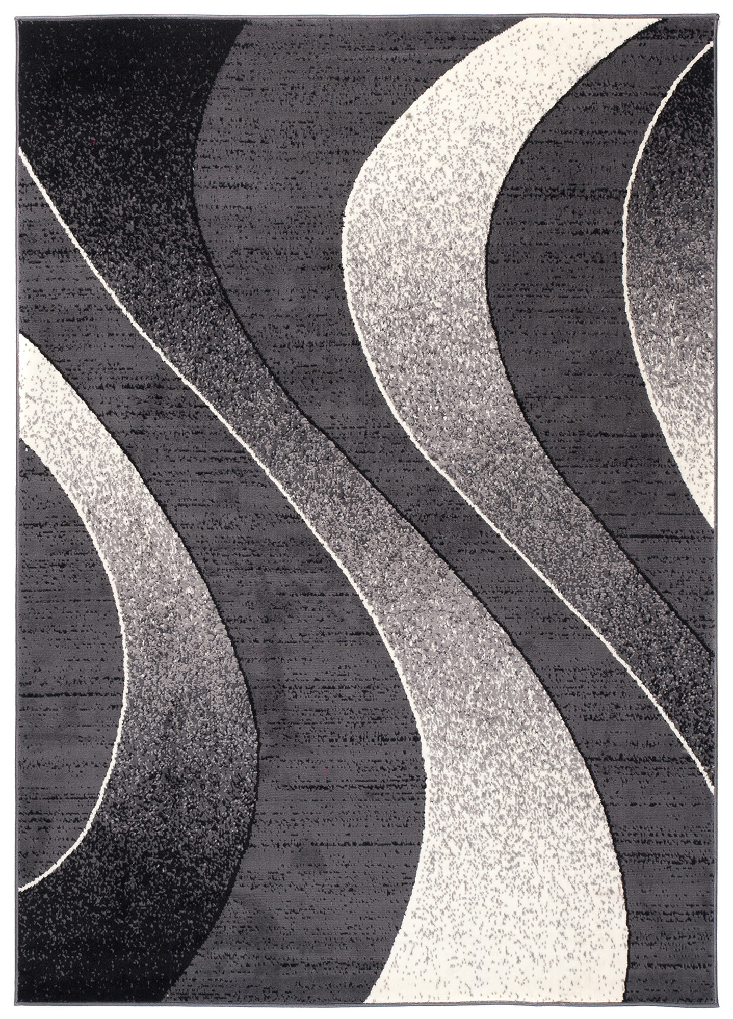Area Rug Dream Modern Dark Grey Waves - Image 2