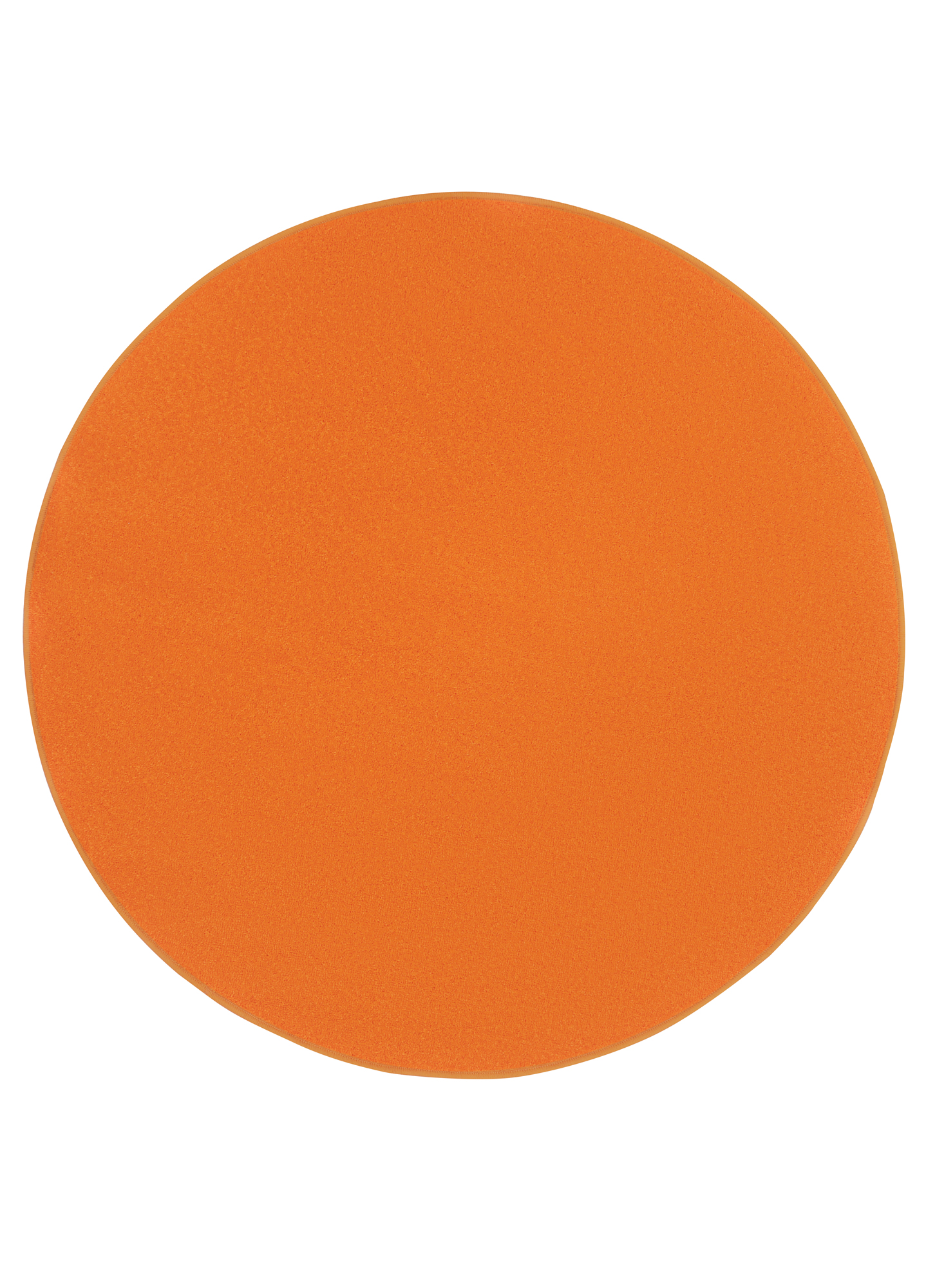 Area Rug Mono Round Indoor Outdoor Orange