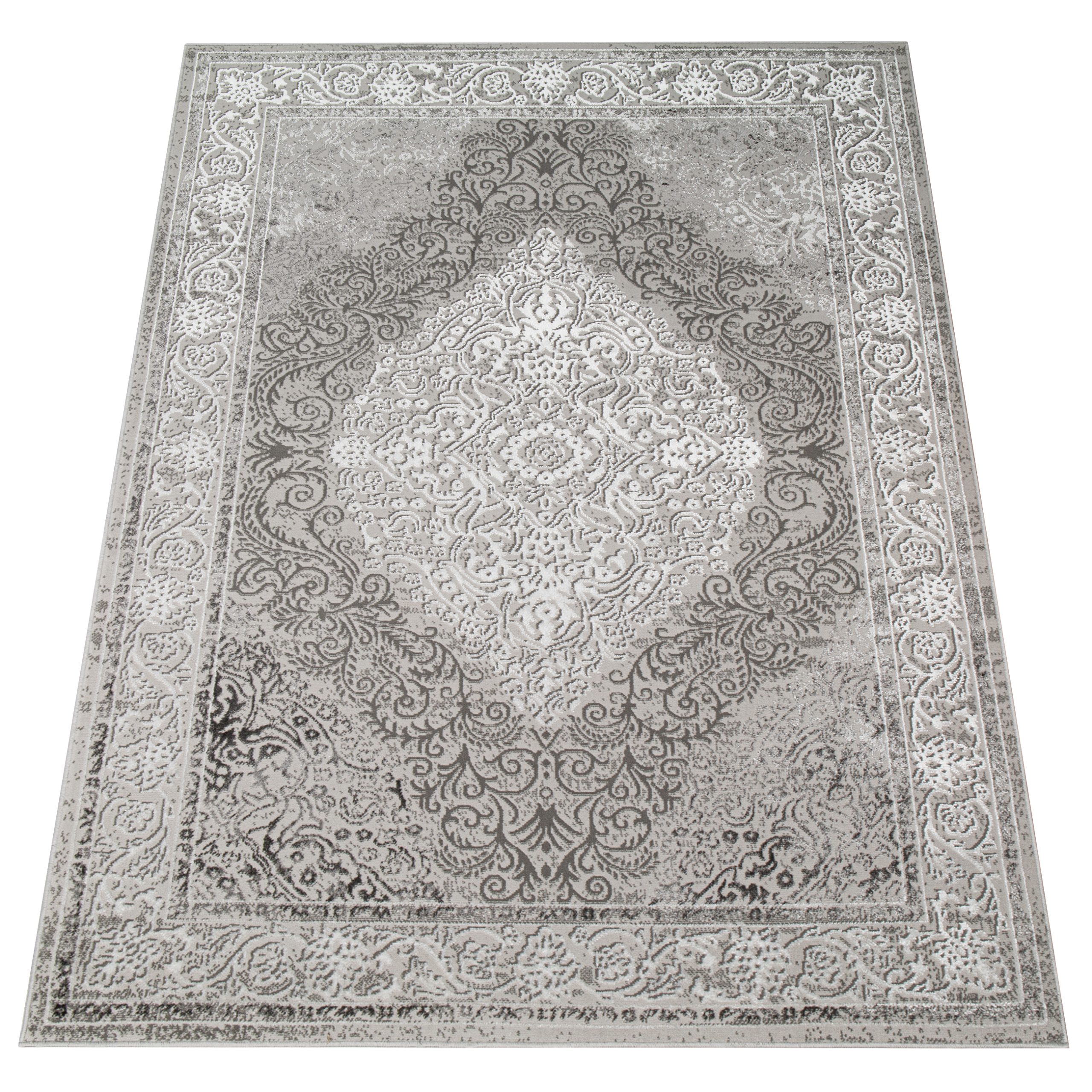 Area Rug Ares Grey Vintage Medallion