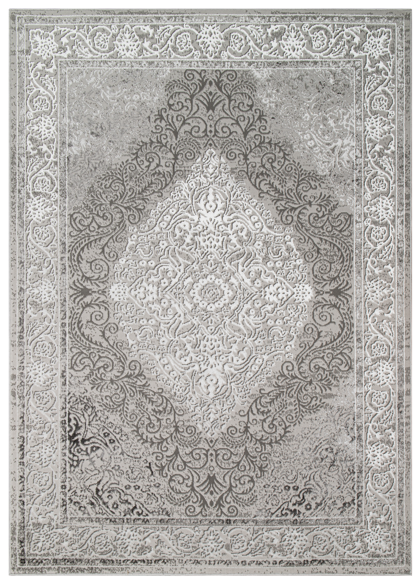 Area Rug Ares Grey Vintage Medallion