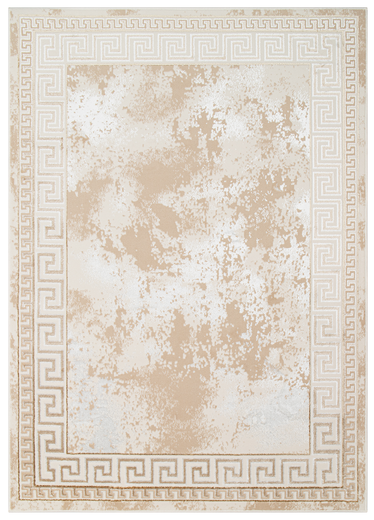 Area Rug Ares Beige Frame Abstract