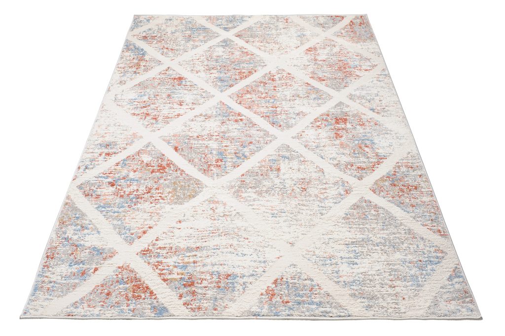 Area Rug Valley White Salmon Modern Geometric Diamond