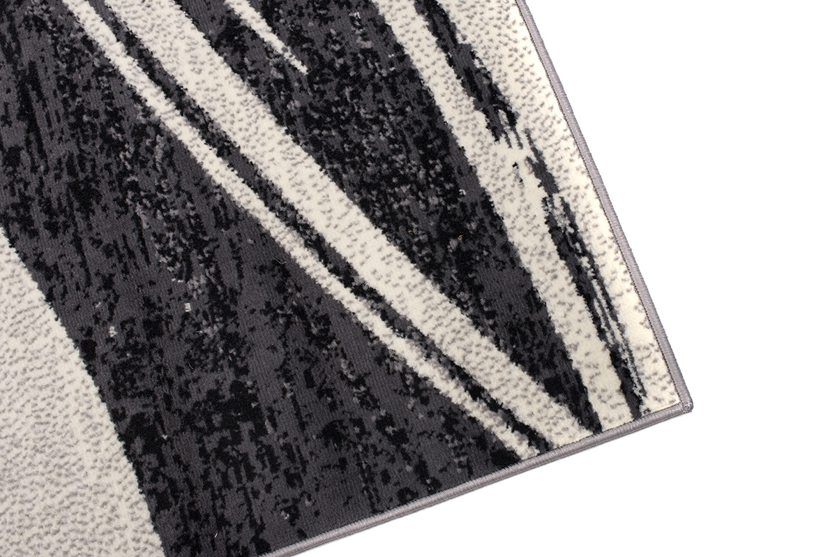 Area Rug Dream Abstract Wavy Lines Grey