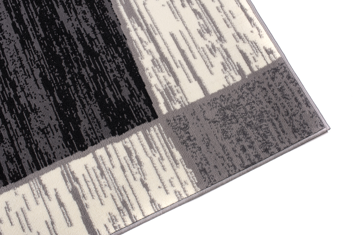 Area Rug Dream Grey Geometric Rectangles Squares