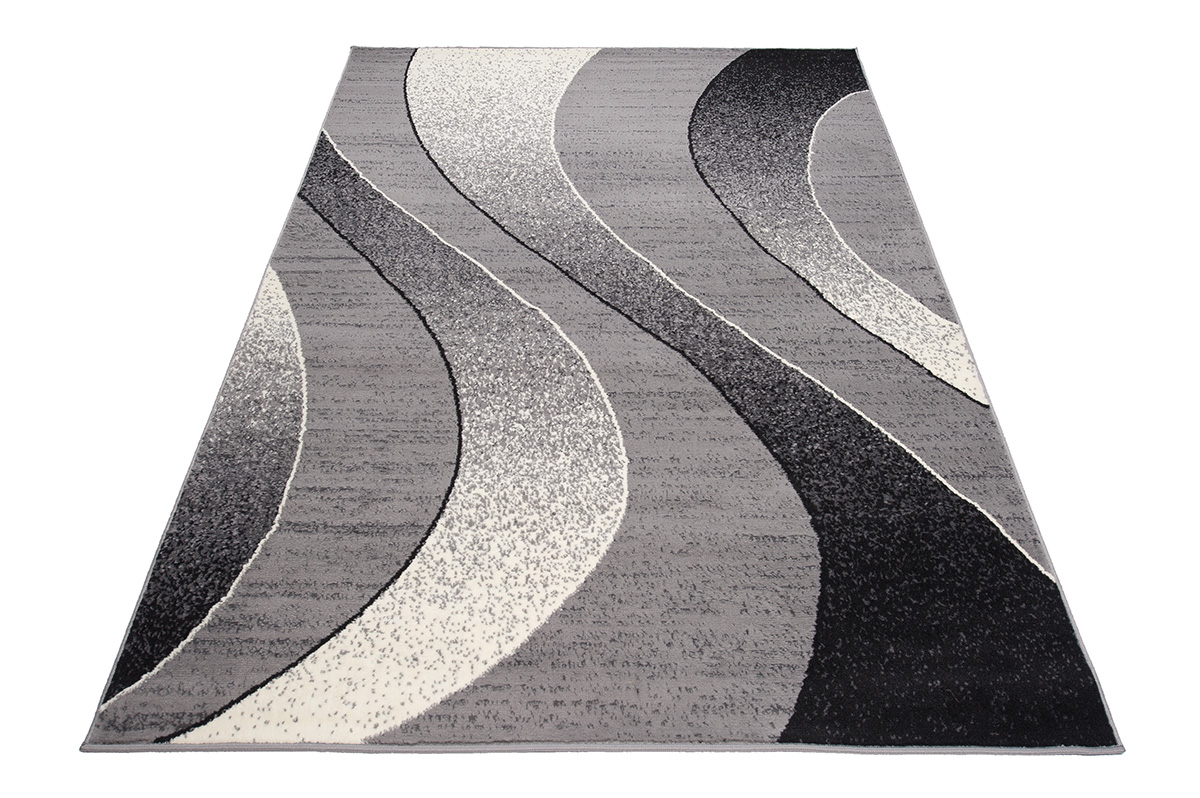 Area Rug Dream Modern Light Grey Waves - Image 6