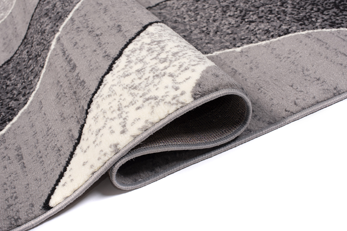Area Rug Dream Modern Light Grey Waves - Image 5