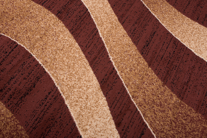 Area Rug Dream Modern Dark Brown Cream Waves