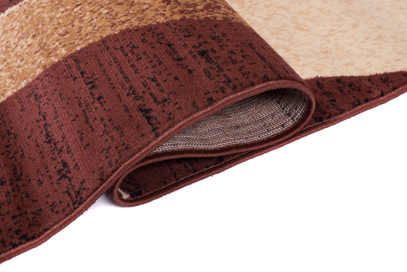 Area Rug Dream Modern Dark Brown Cream Waves