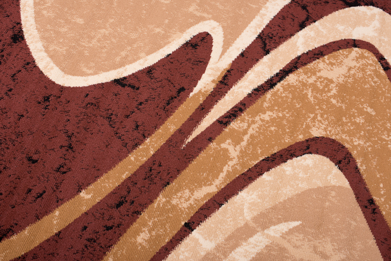 Area Rug Dream Abstract Brown Beige Waves