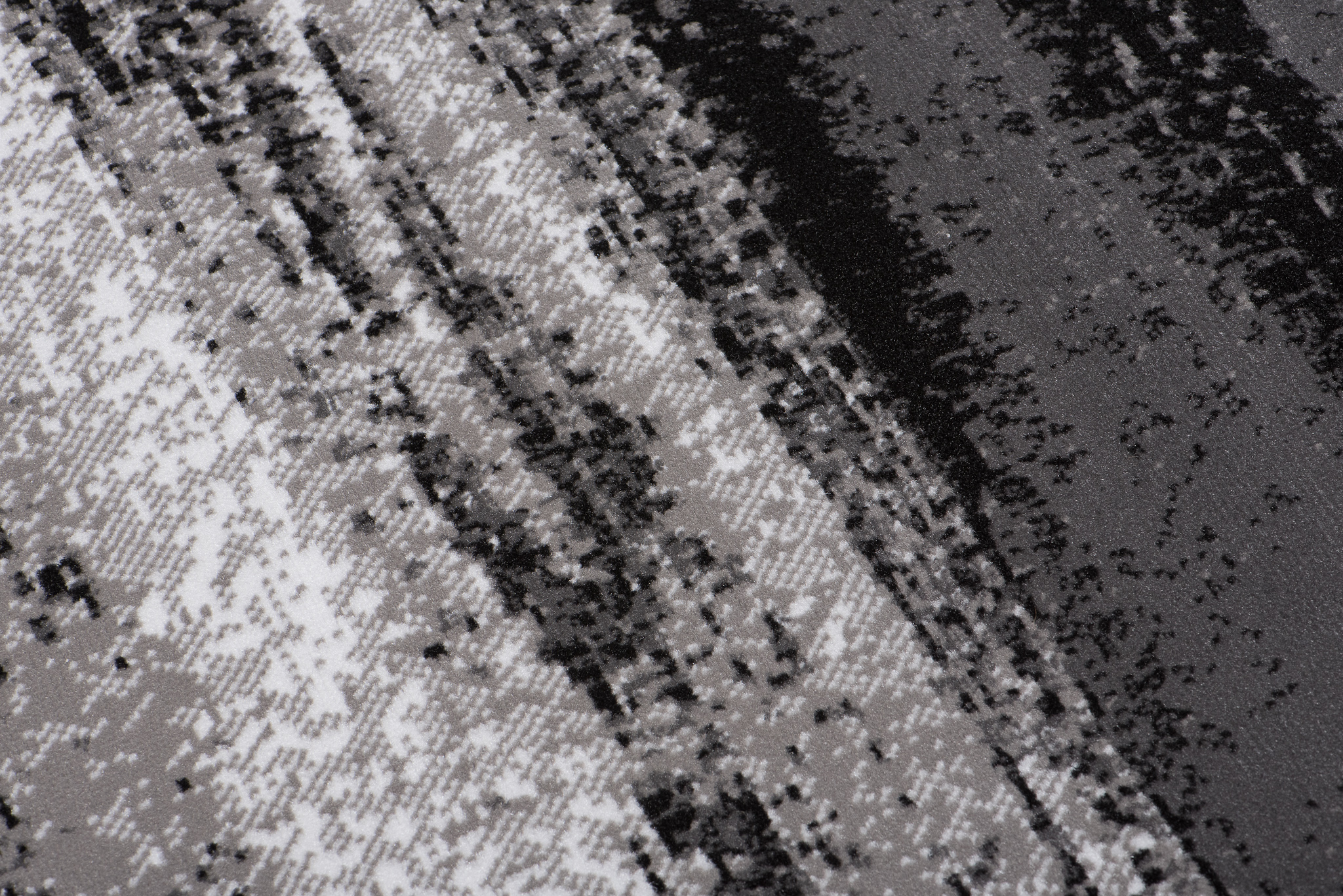 Area Rug Maya Flecked Stripes Grey Durable Carpet