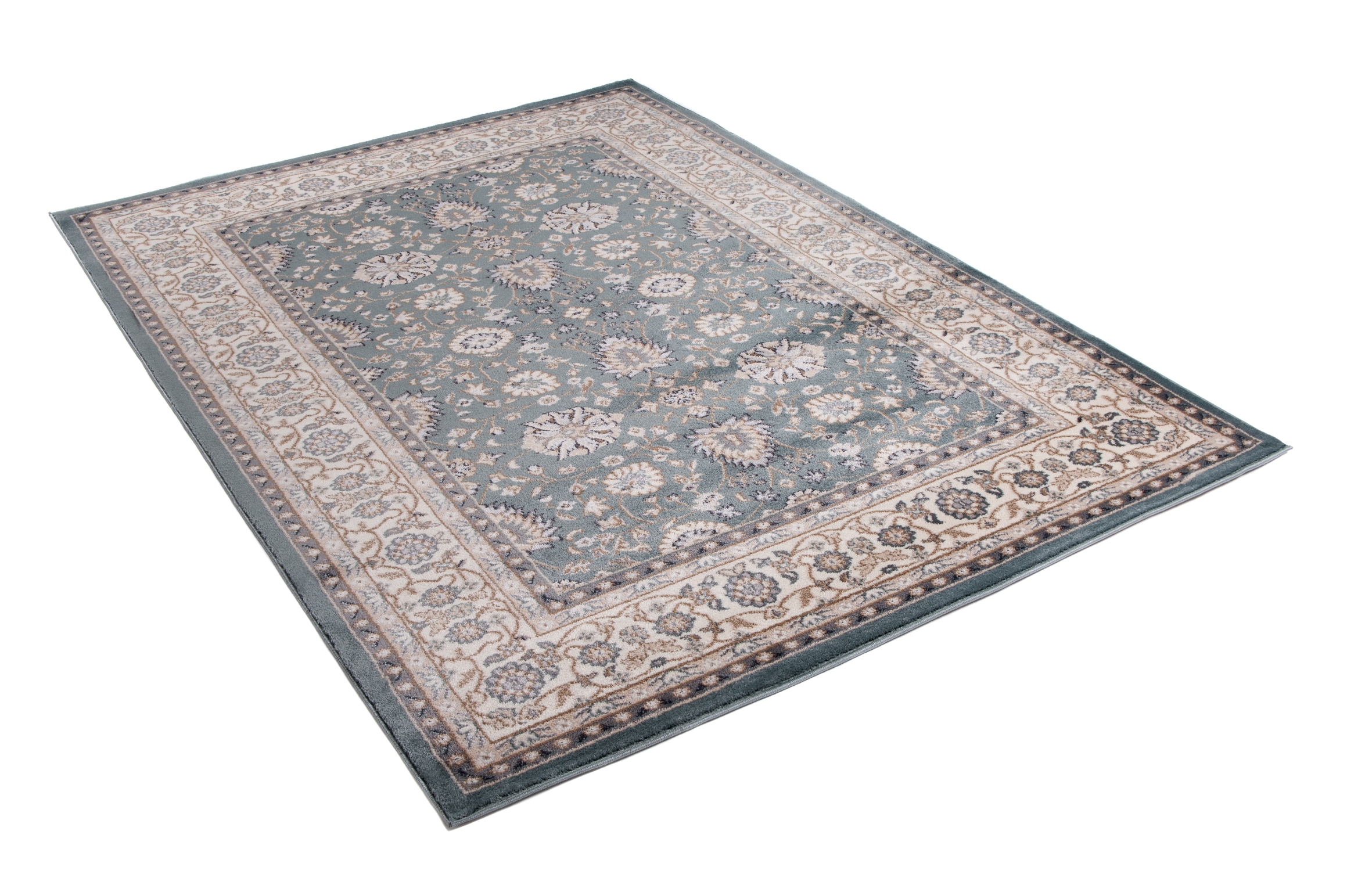 Area Rug Colorado Traditional Blue Beige Green