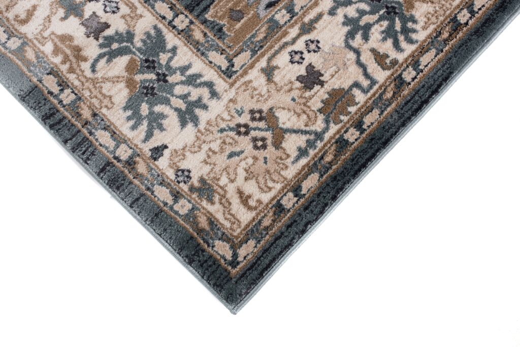 Area Rug Colorado Classic Blue Beige Frame