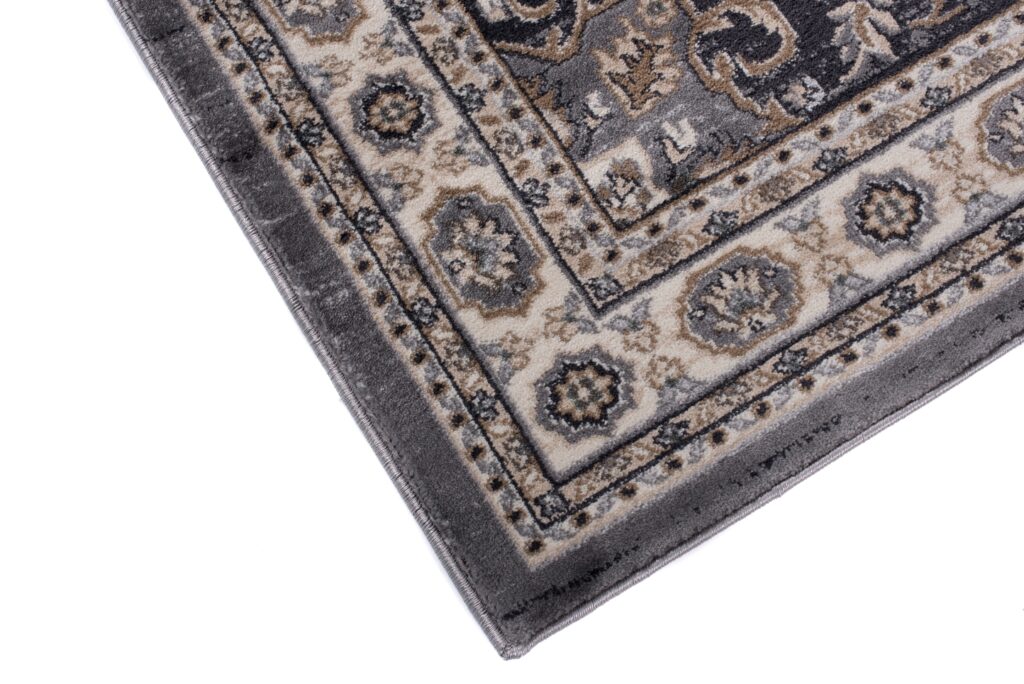 Area Rug Colorado Traditional Grey Cream Ornaments