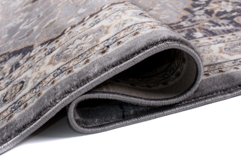 Area Rug Colorado Traditional Grey Cream Ornaments