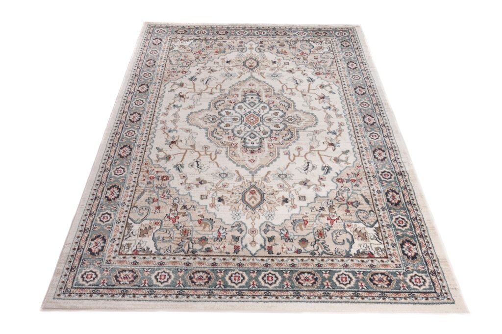 Area Rug Colorado Traditional Cream Beige Ornaments