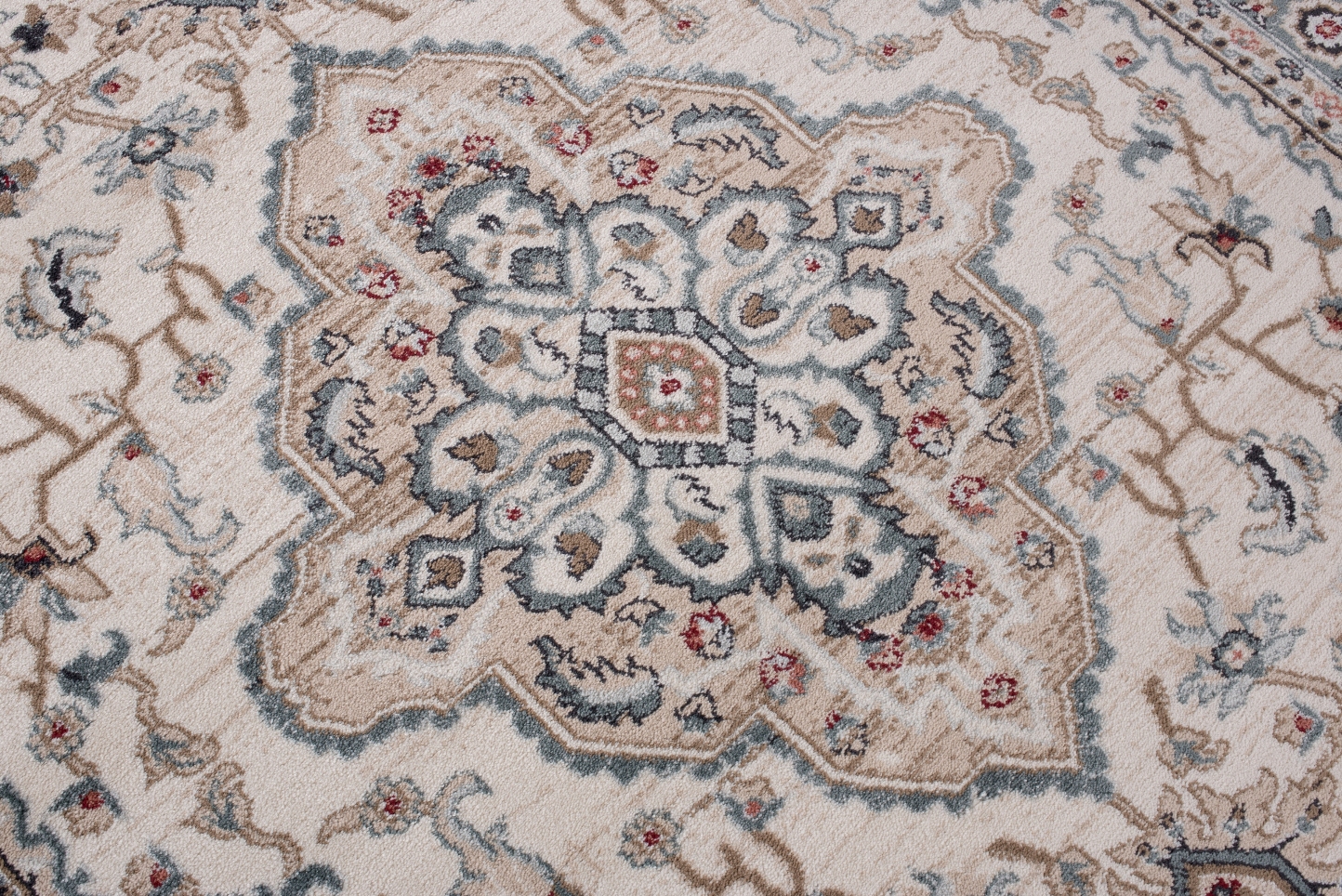 Area Rug Colorado Traditional Cream Beige Ornaments