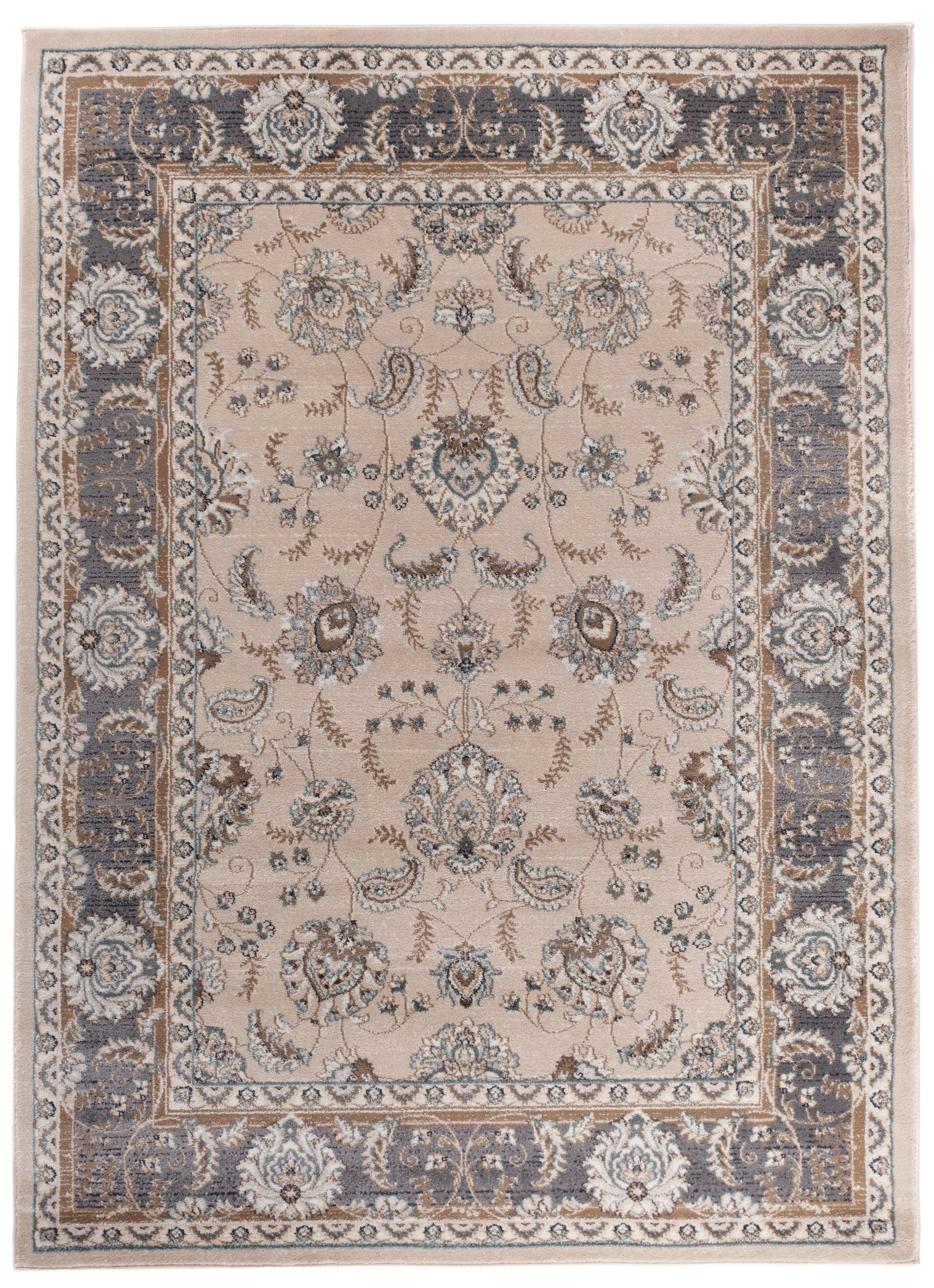 Area Rug Colorado Classic Beige Grey Ornaments