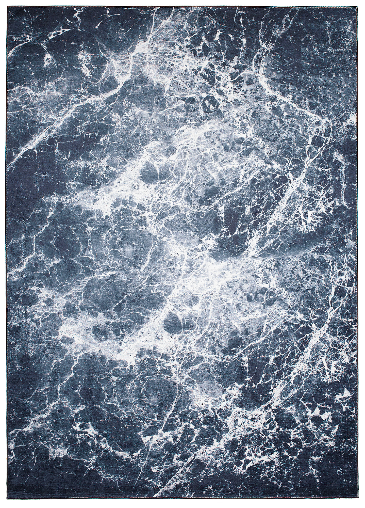 Area Rug Toscana Grey Navy Blue Light Marble
