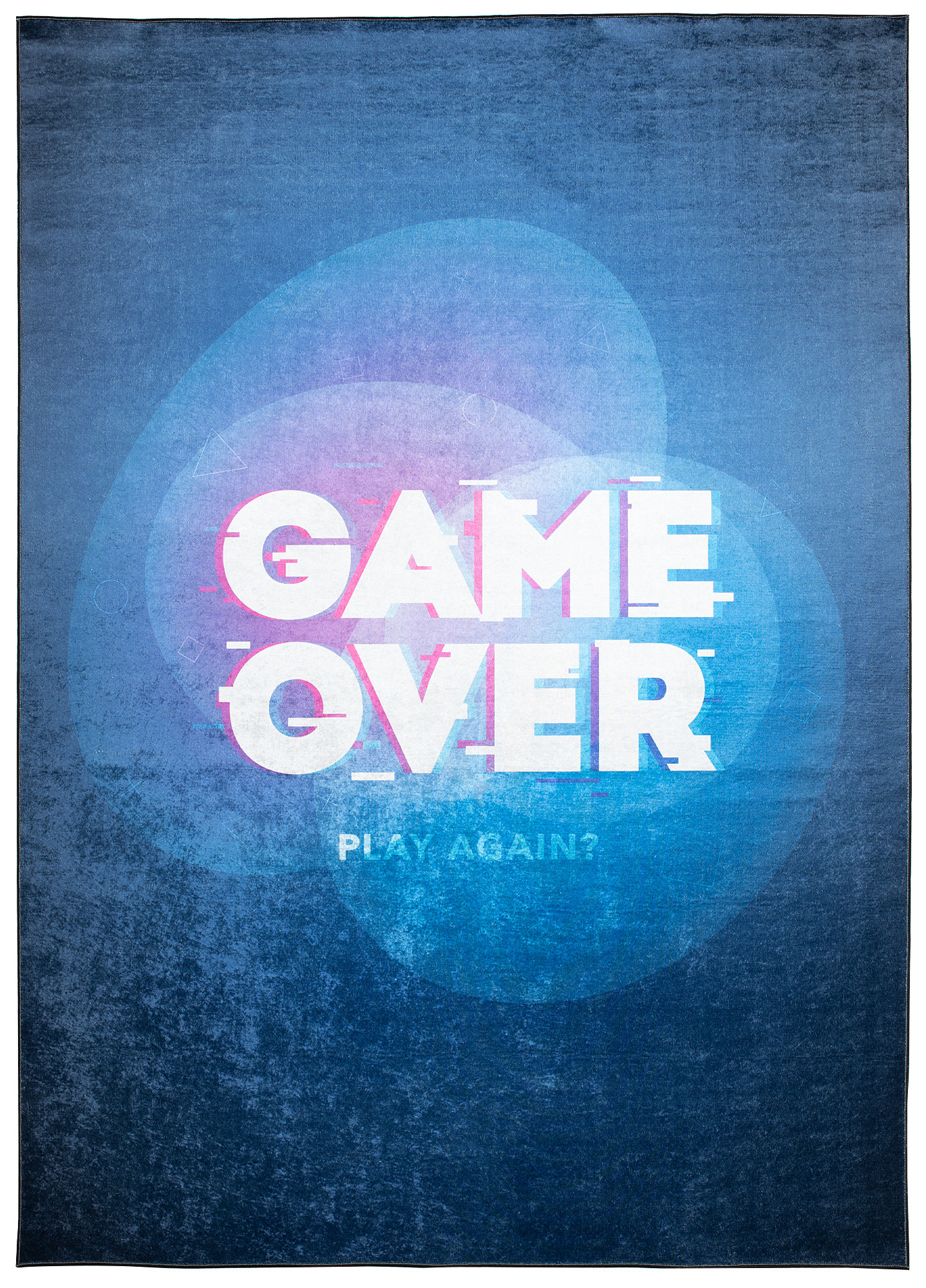 Area Rug Emma Anti-Slip Washable Navy Game Over