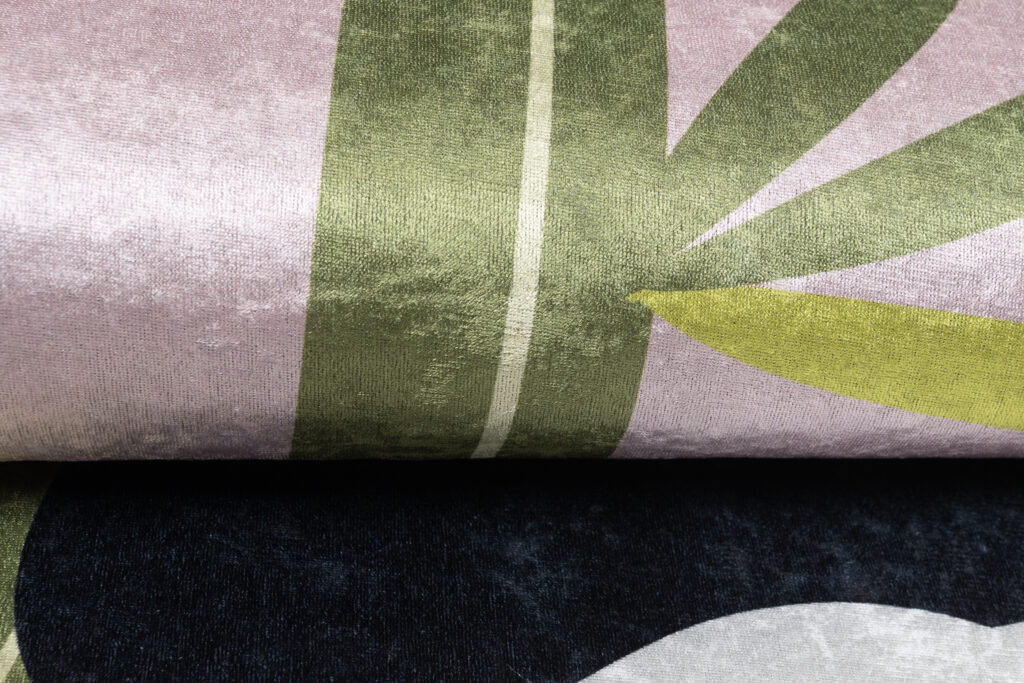 Area Rug Emma Anti-Slip Washable Pink Panda Bamboo