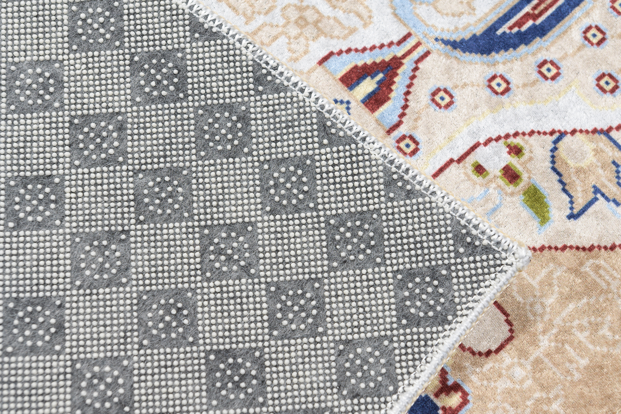 Area Rug Victoria Cream Navy Blue Traditional
