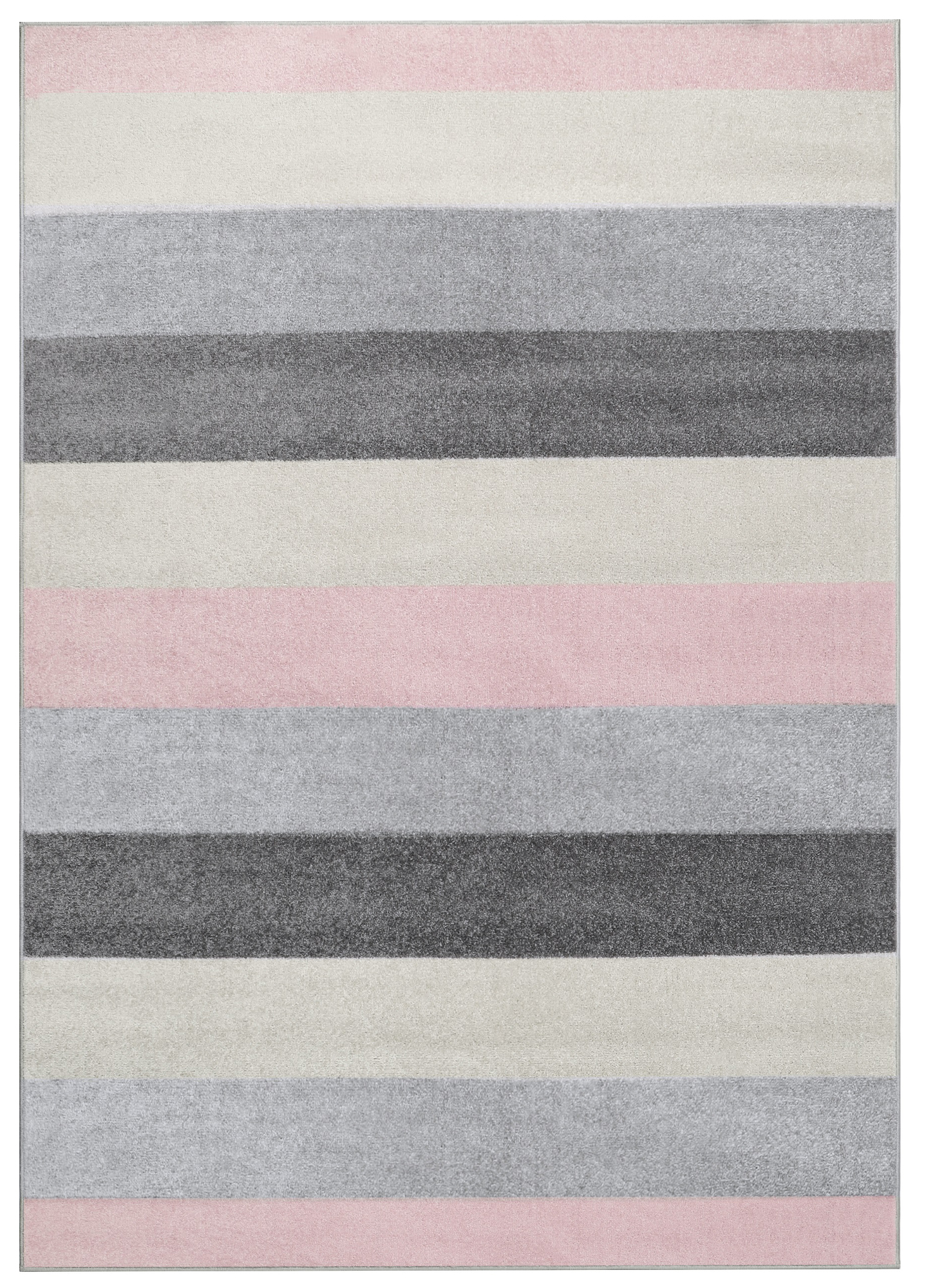 Area Rug Lazur Stripes Lines Grey Powder Pink