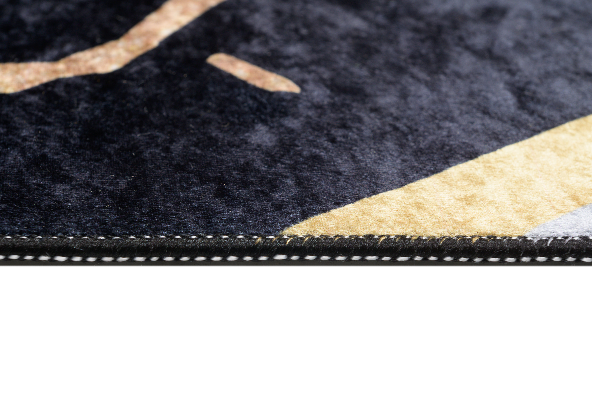 Area Rug Toscana Black Grey Gold Marble