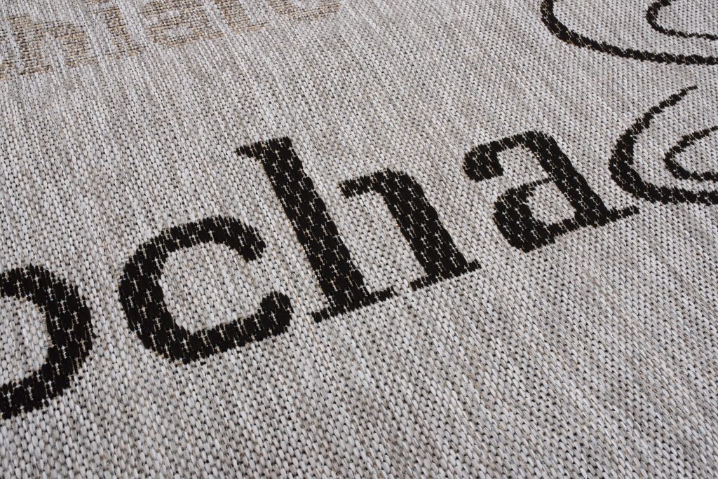 Area Rug Melissa Grey Black Coffee Indoor Outdoor