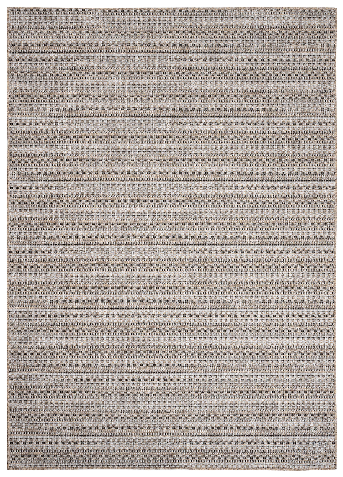 Area Rug Melissa Brown Narrow Stripes Indoor Outdoor