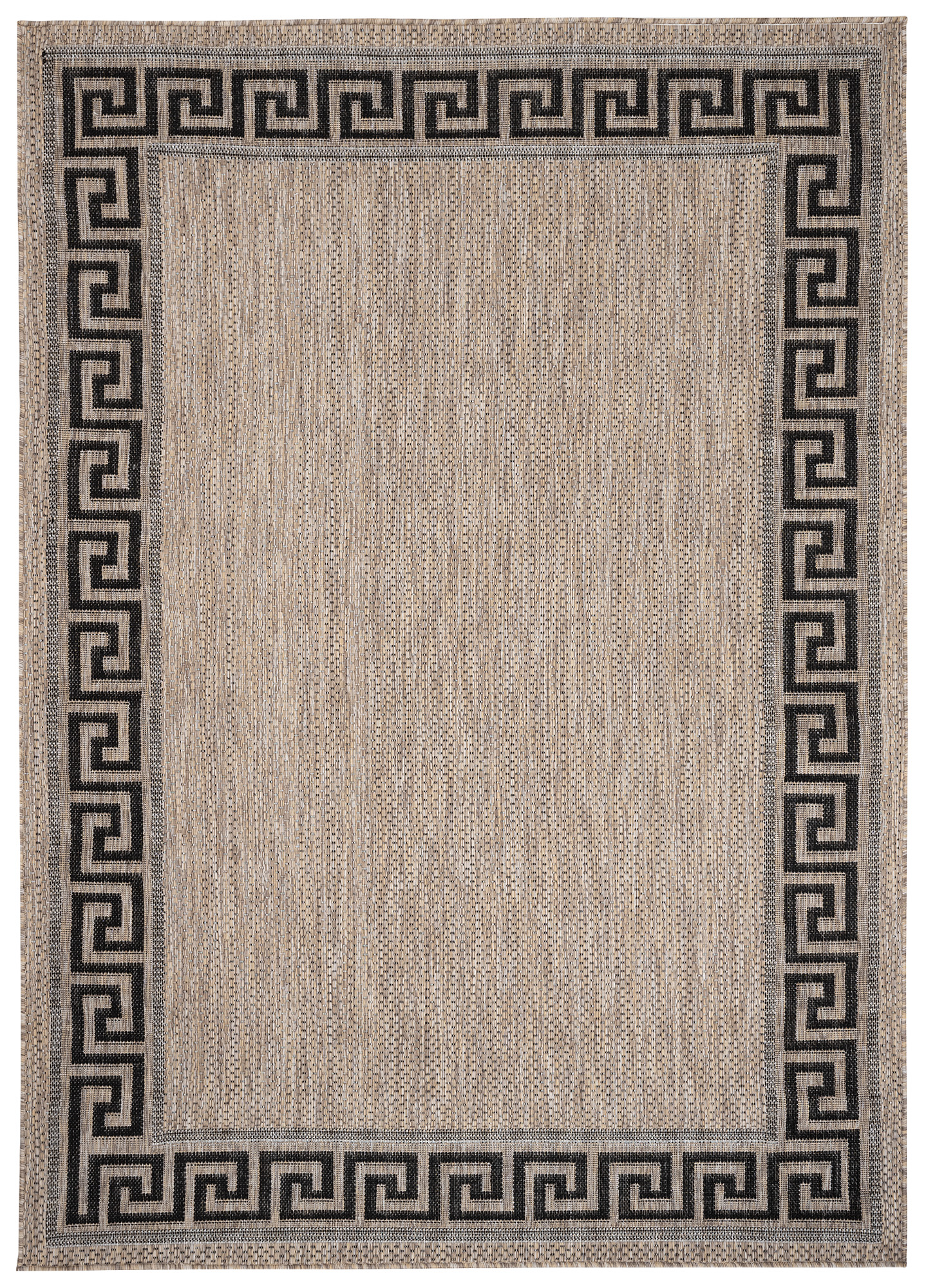 Area Rug Melissa Brown Black ZigZag Indoor Outdoor