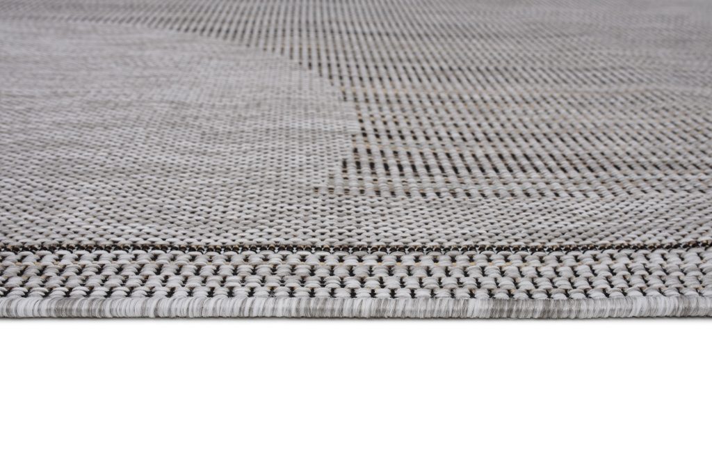Area Rug Melissa Grey Black Geometric Indoor Outdoor
