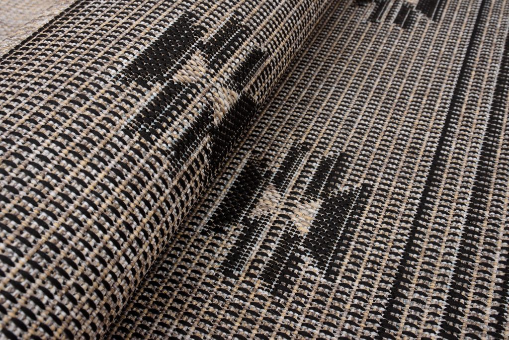 Area Rug Melissa Brown Black Ethnic Indoor Outdoor