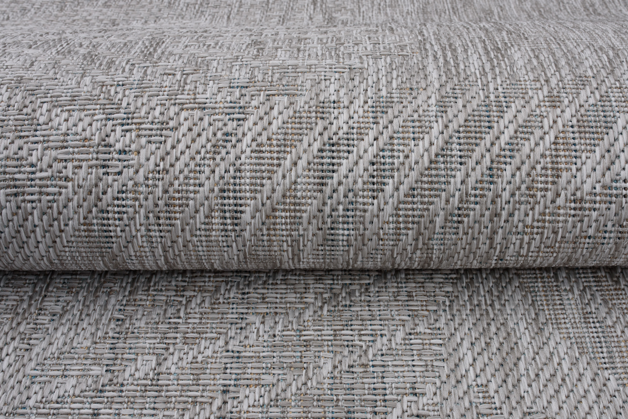 Area Rug Melissa Grey Melange Leaves Indoor Outdoor