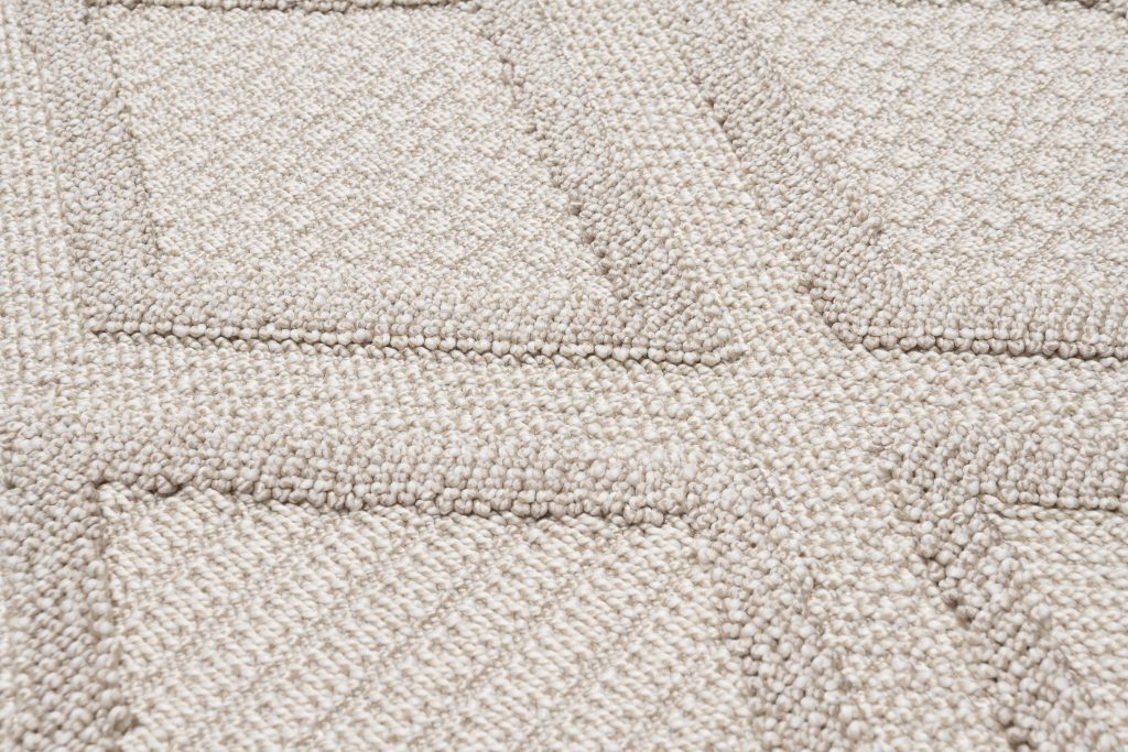 Area Rug Timber Indoor Outdoor Beige Diamonds Triangles