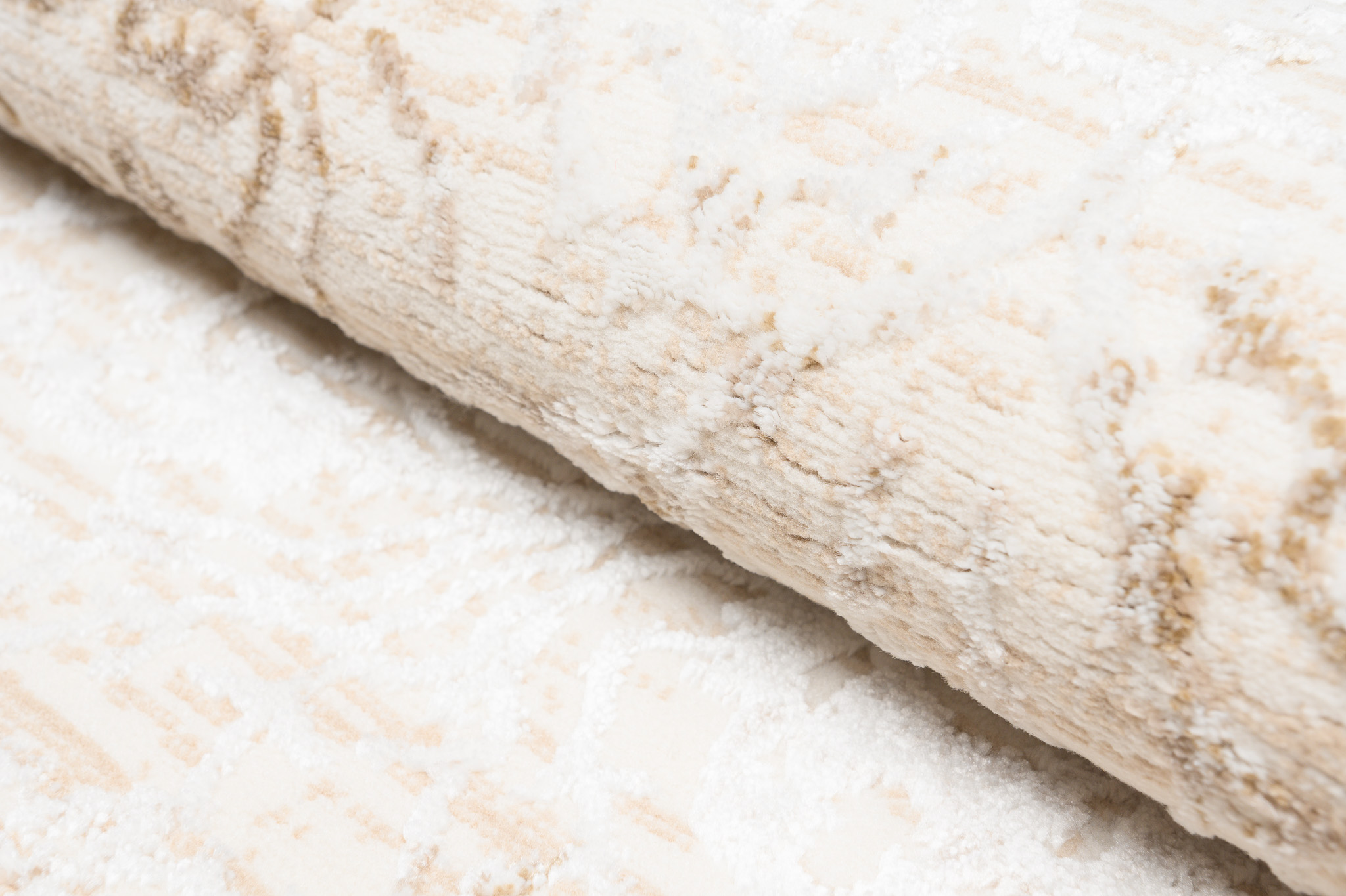 Area Rug Hera Cream Beige Ornaments Vintage 3D Effect