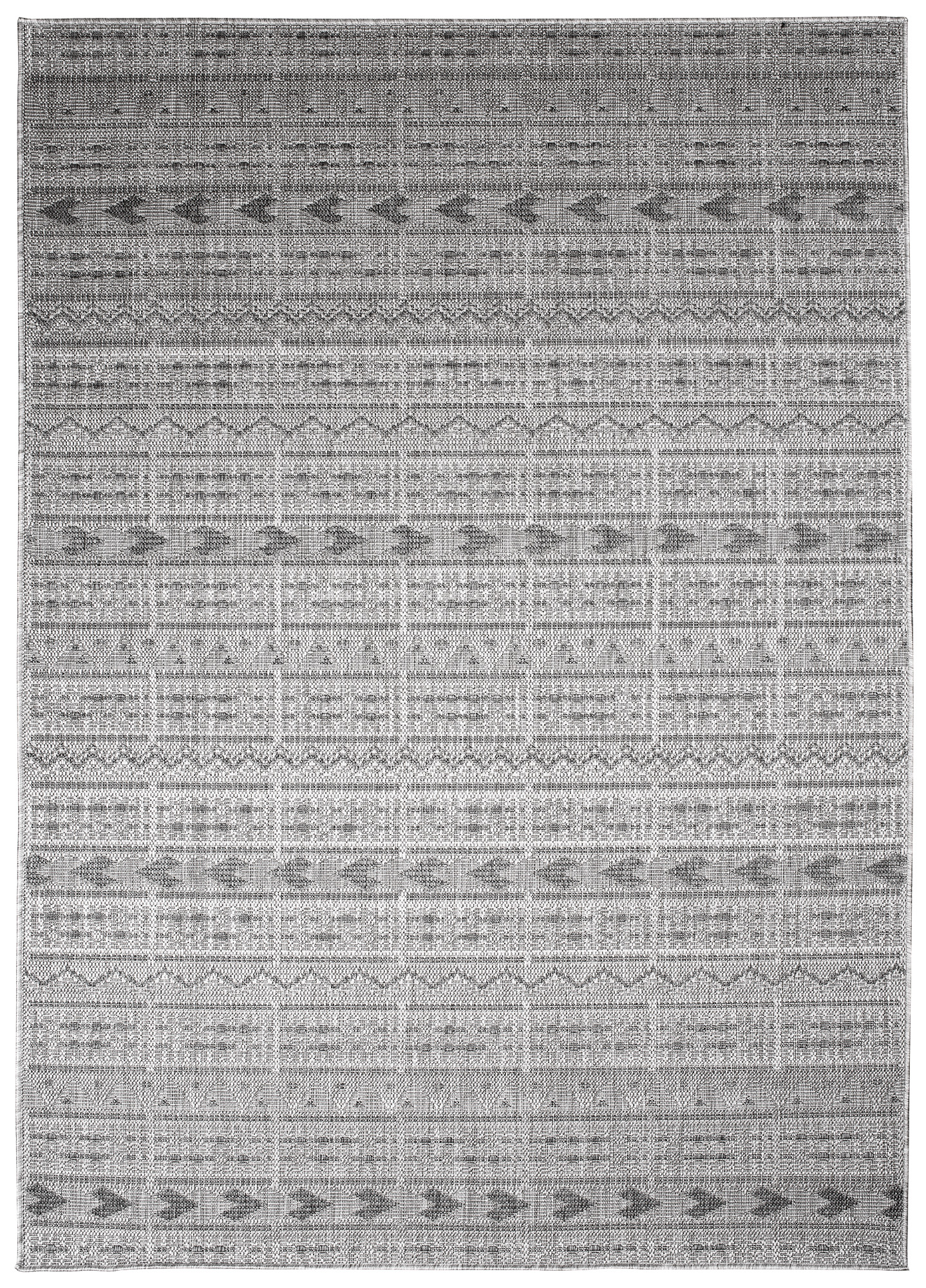 Area Rug Capri Sisal Indoor Outdoor Grey Ethnic