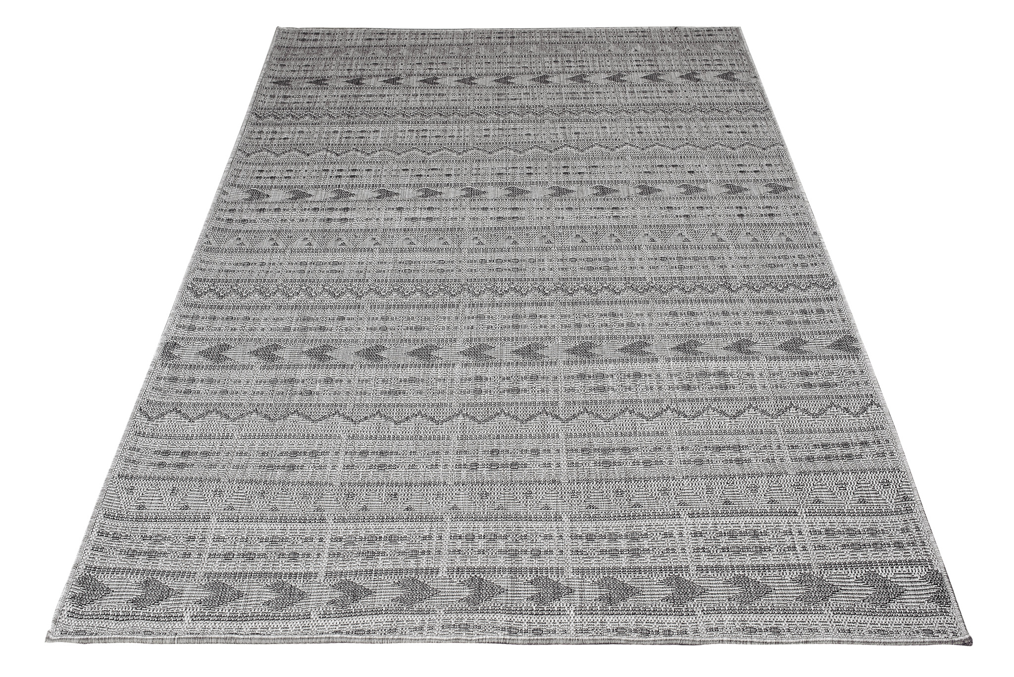 Area Rug Capri Sisal Indoor Outdoor Grey Ethnic