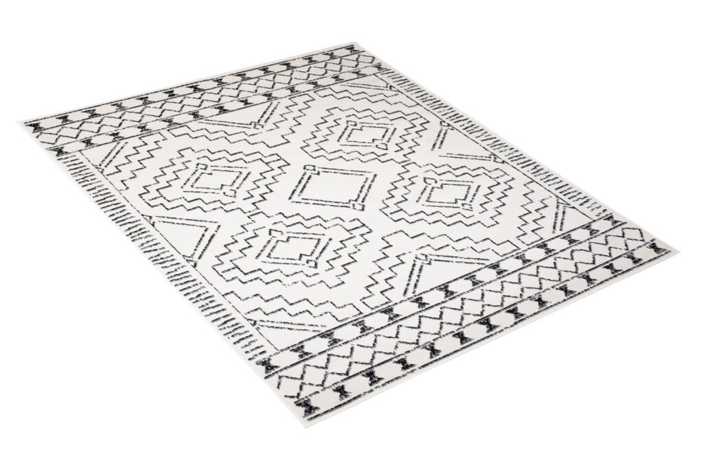 Area Rug Juno Modern Tribal Cream Black