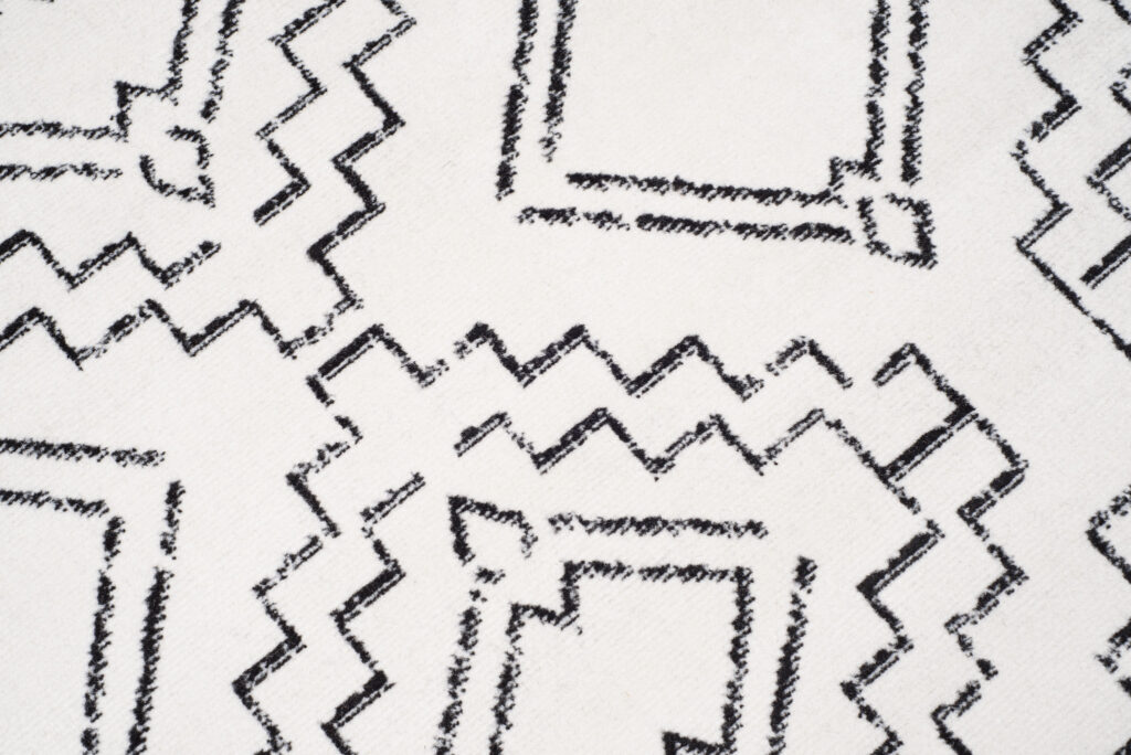Area Rug Juno Modern Tribal Cream Black