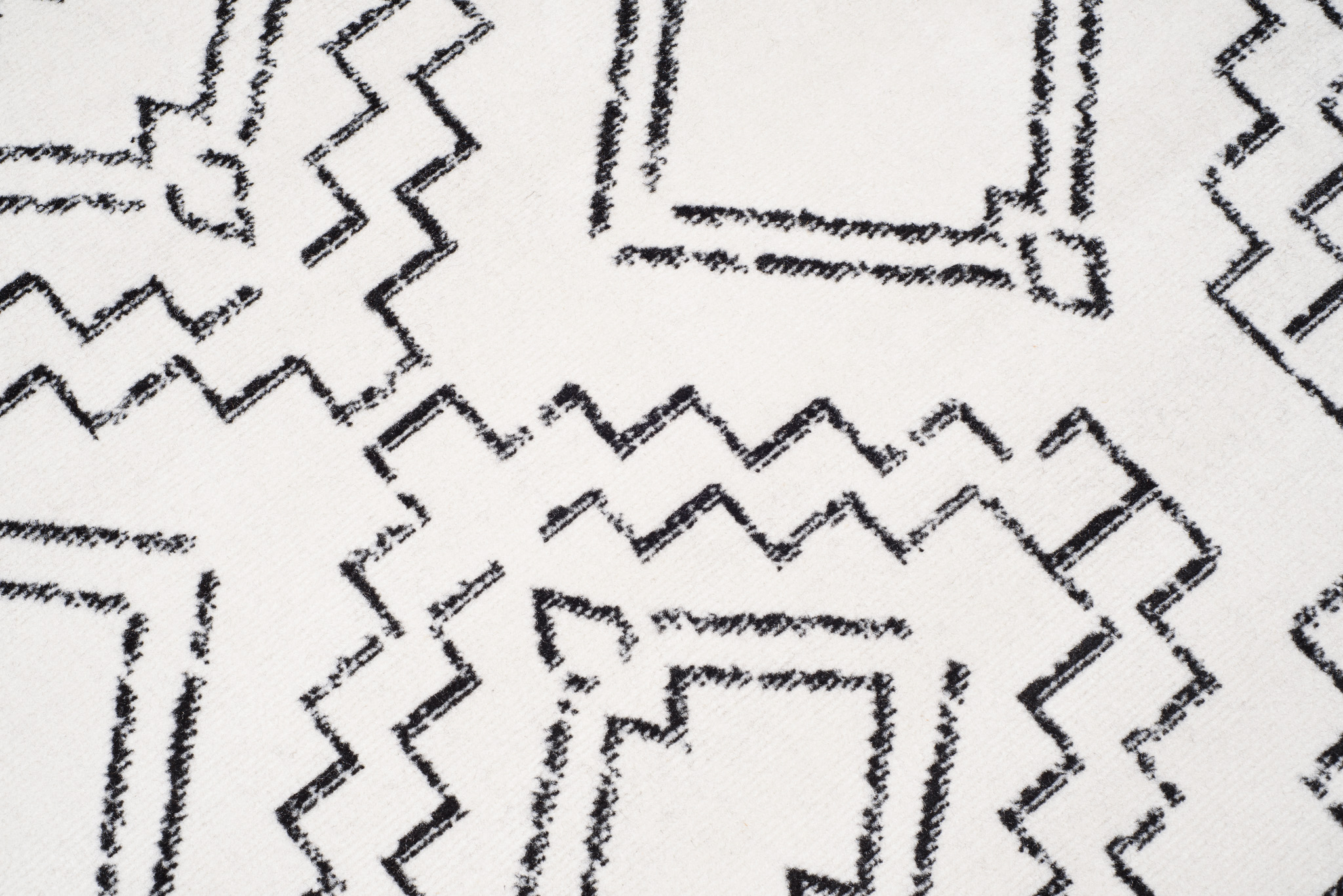 Area Rug Juno Modern Tribal Cream Black