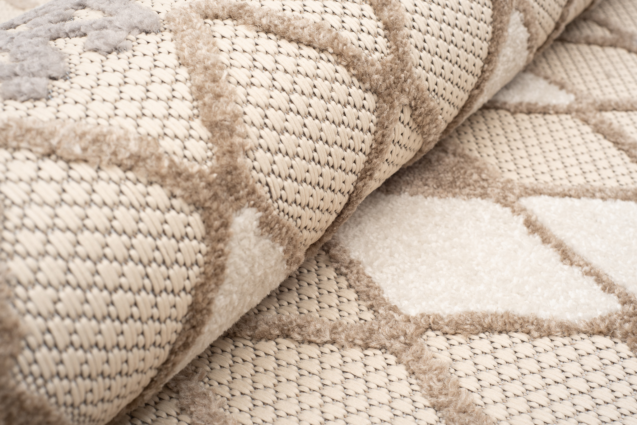 Area Rug Patio Outdoor Grey Cream Ethnic - Image 9