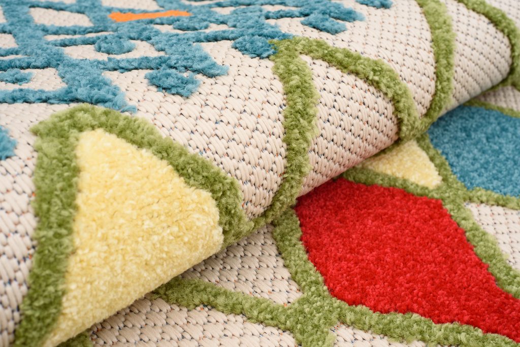 Area Rug Patio Outdoor Multicolour Ethnic