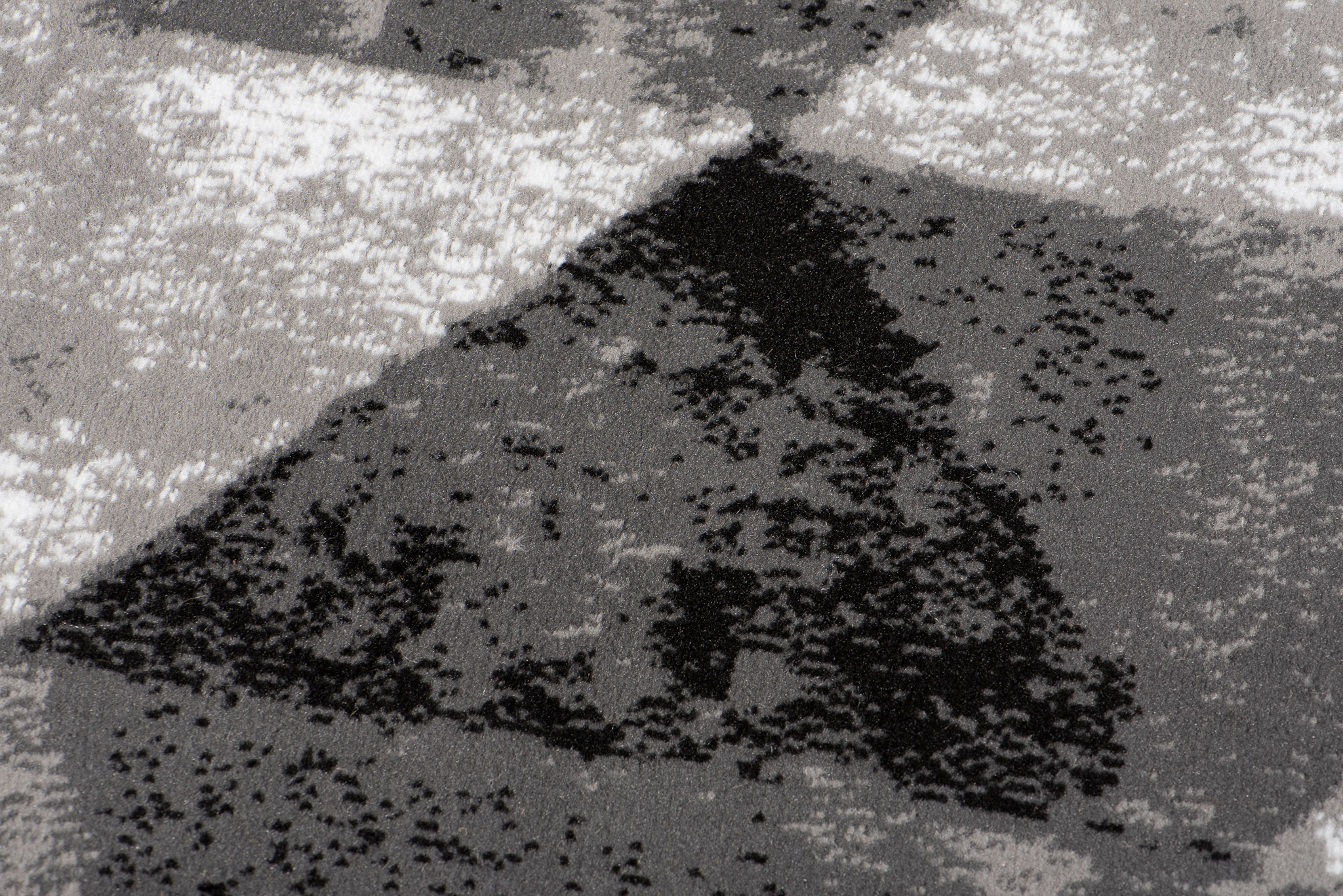 Area Rug Luxury Geometric Light Dark Grey Short Pile