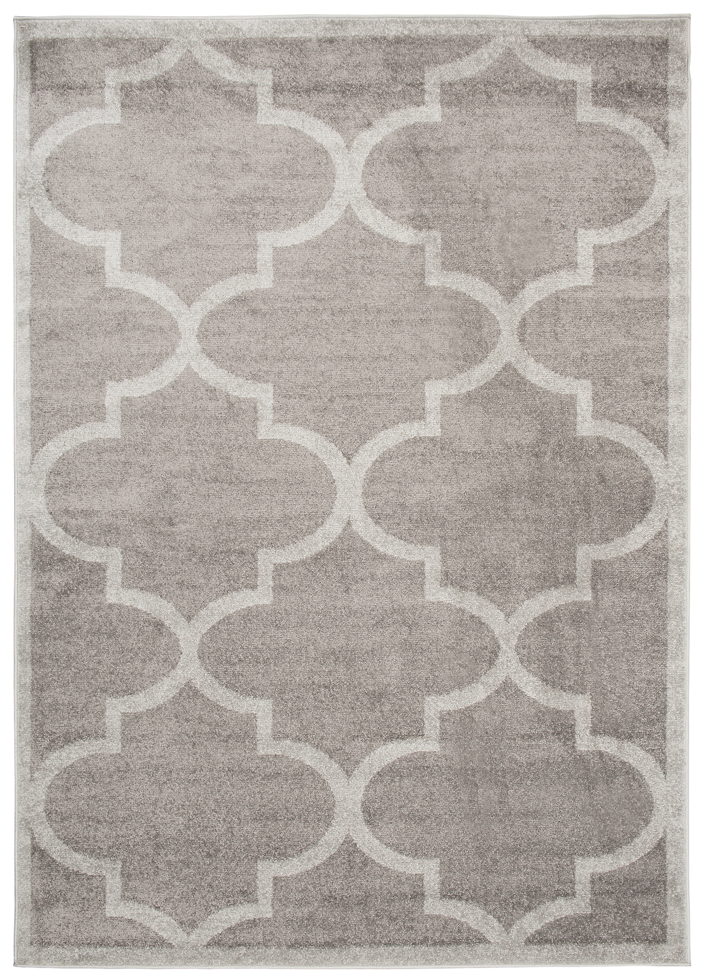 Area Rug Lazur Trellis Frame Dark Grey