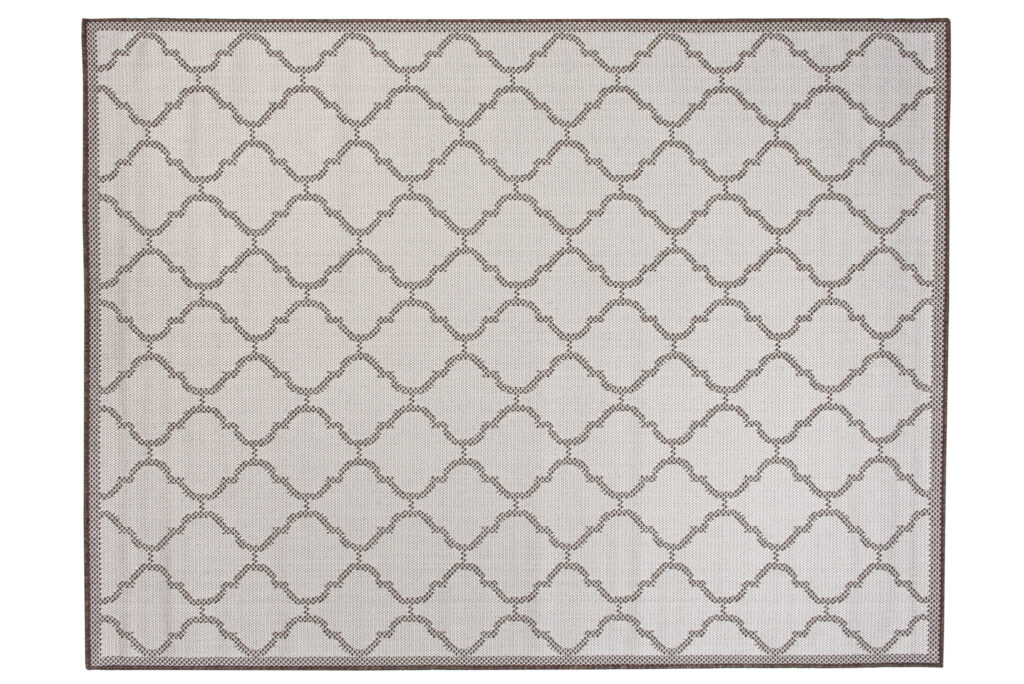 Area Rug Capri Sisal Modern Indoor Outdoor Cream Brown Moroccan
