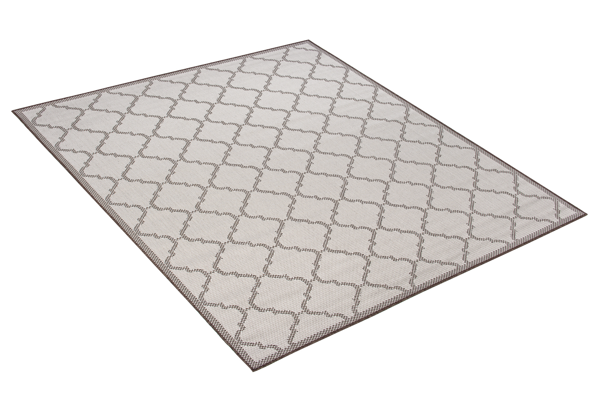 Area Rug Capri Sisal Modern Indoor Outdoor Cream Brown Moroccan
