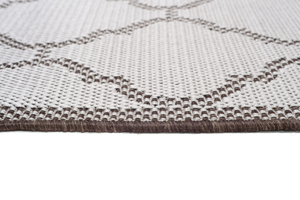 Area Rug Capri Sisal Modern Indoor Outdoor Cream Brown Moroccan
