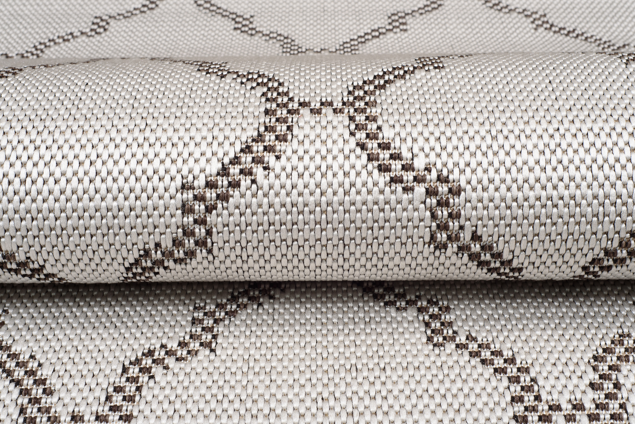 Area Rug Capri Sisal Modern Indoor Outdoor Cream Brown Moroccan