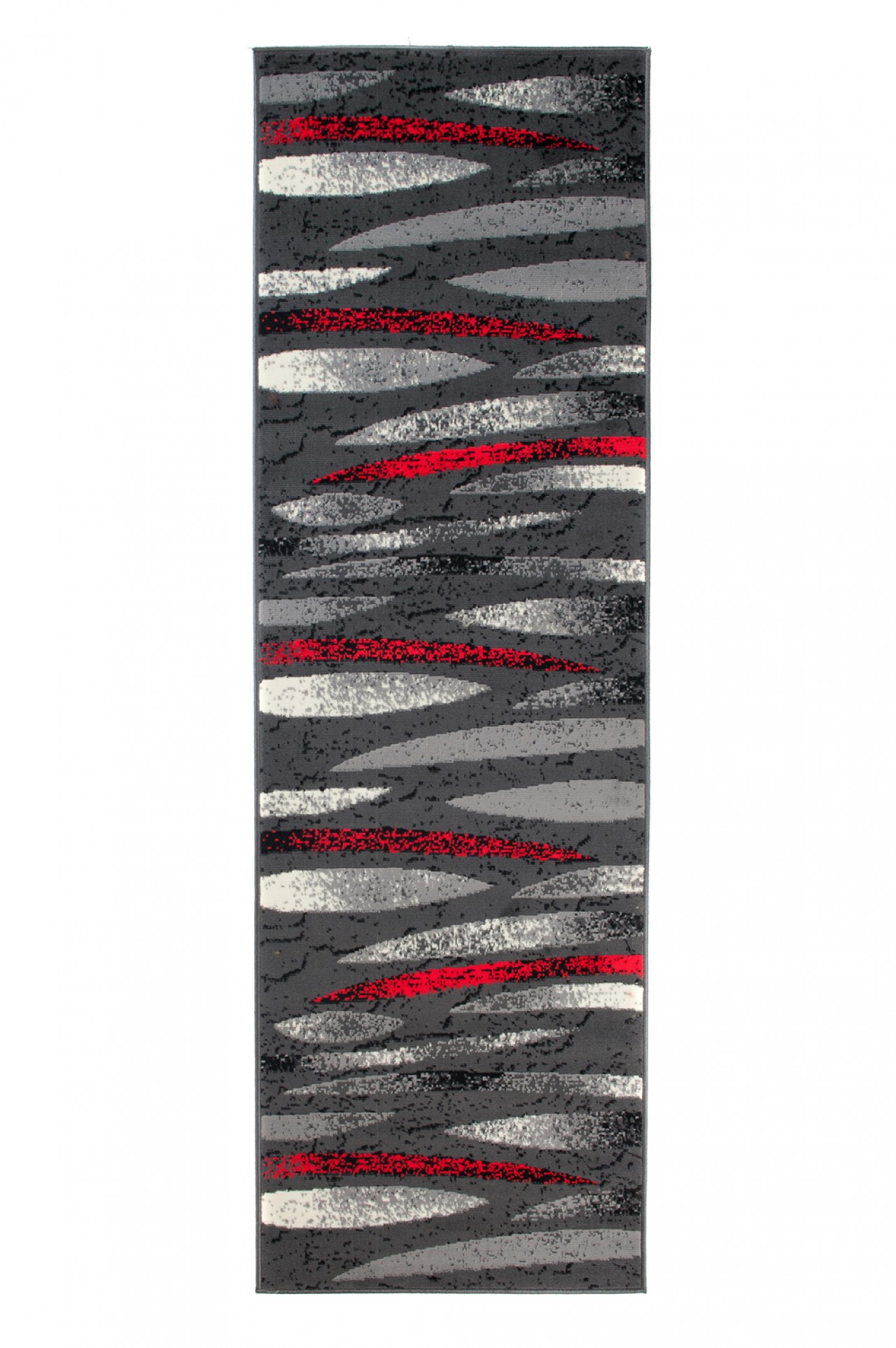 Carpet Runner Dream Modern Grey Red Lines