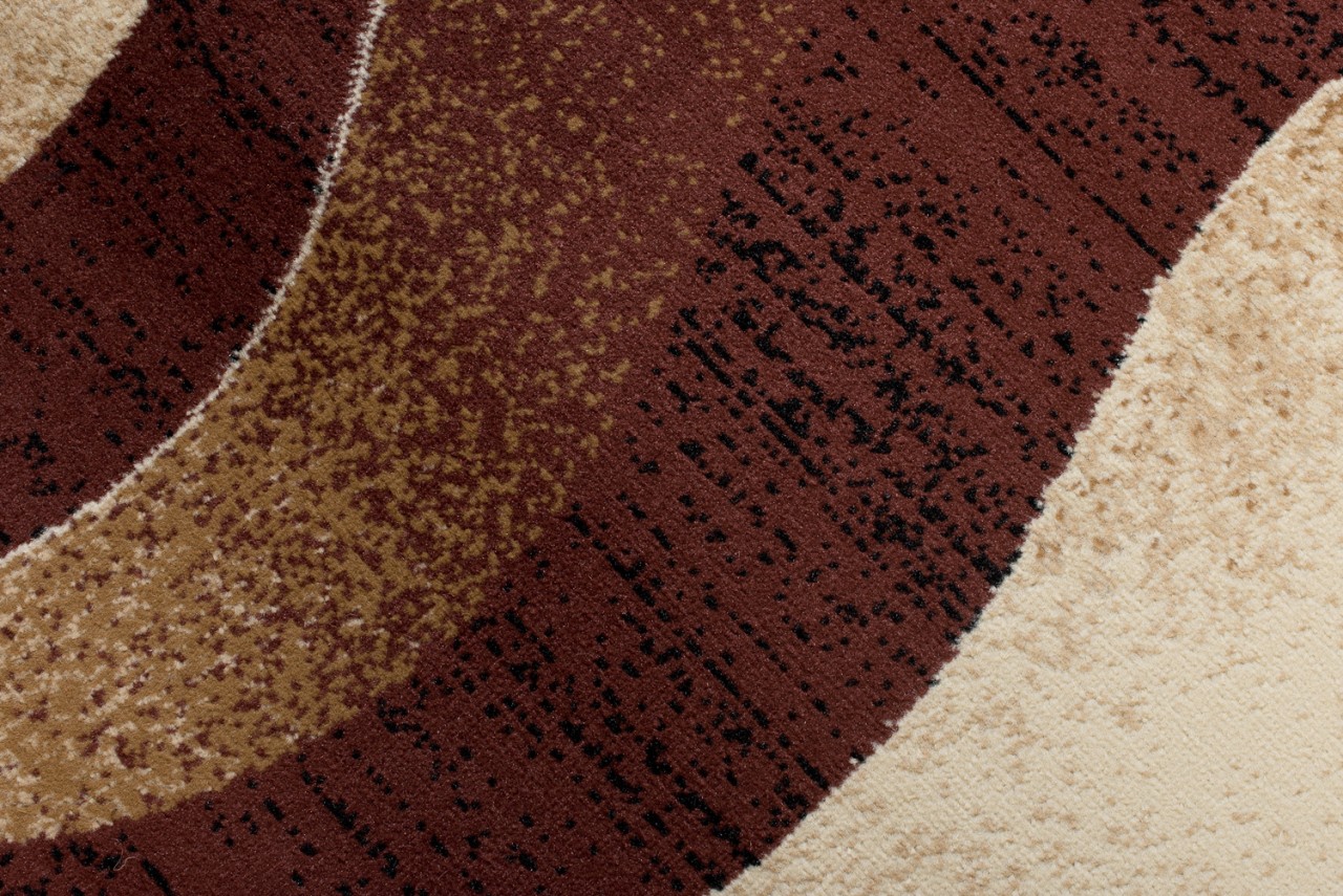 Carpet Runner Dream Brown Beige Abstract Waves